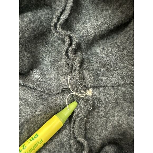 Vintage 80s Ann Taylor Pleated Wool Pants Gray Cuffed Pockets 27” Waist Academia - Picture 8 of 10